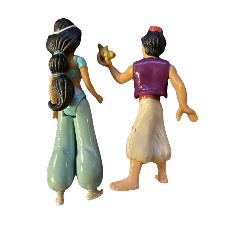 2 Vintage Mattel Disney Aladdin Movie 1992 JASMINE Action Figures Toy 5" - Picture 4 of 4